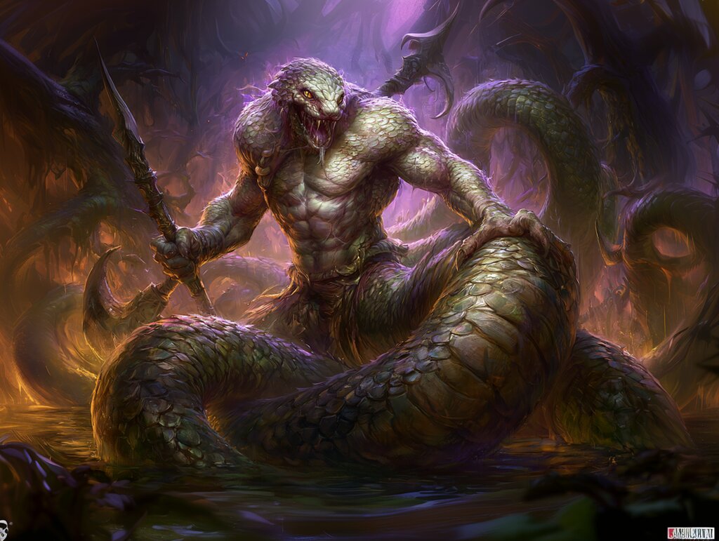 Ophidocentaures Reptiliens